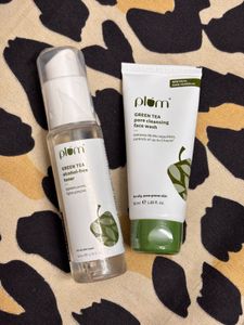 Plum Green Tea Toner & Face Wash Set