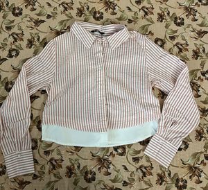 Chic Striped Button-Down Shirt
