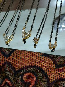 Elegant Black Bead Necklace Set