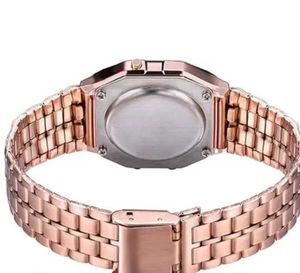 Retro Digital Rose Gold Watch