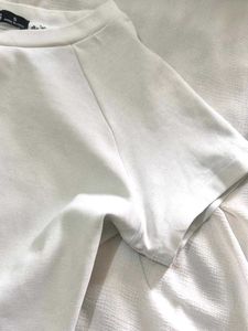 White Cropped Body Fitted Baby Tee