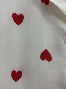 Red Heart Chic White Shirt