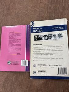 Intermediate 1st Year Sanskrit &amp; English Textbooks