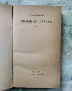 Frank Kermode: Modern Essays