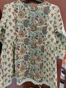 Bohemian Floral Print short Kurti
