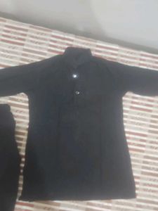 Classic Black Kurta Set for kids