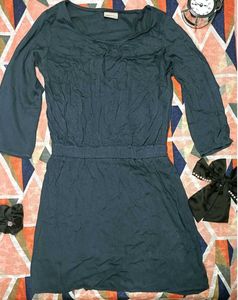 Vero Moda new Dark Blue Long Sleeve Casual Dress