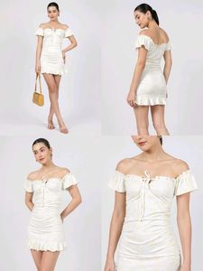Ruffle Off-Shoulder Mini Dress