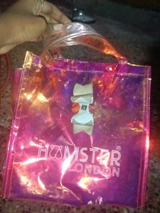 Hamster London Sparkly Tote Bag