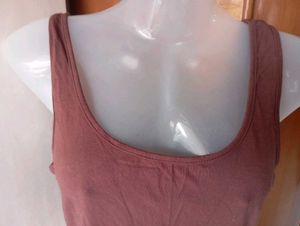 Stylish Brown Crop Tank Top