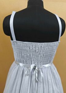 Elegant Tulle Midi Dress