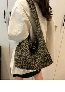 Leopard Print Hobo Bag