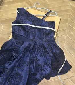 Fixed price lovely blue colour off shoulder dress