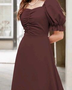 Elegant Ruched Midi Dress