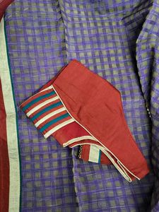 Kota Saree With Patch Work