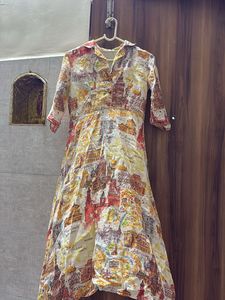 Unique Moscow Print A-Line Dress