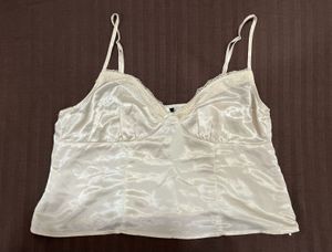 Satin Lace Trim Cami Top (Pack of 2)