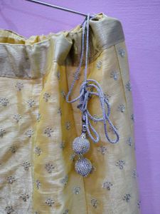 Elegant Cream &amp; Maroon Lehenga Choli