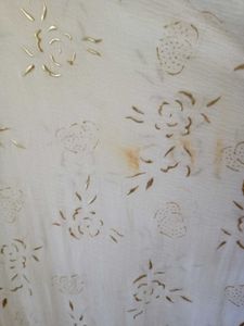 Elegant White Floral Dupatta