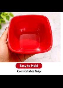6 Pcs Red Bowl Set