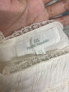 Vintage White Ruffle Babydoll Dress