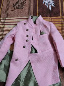 Pink Brocade Ethnic Jacket