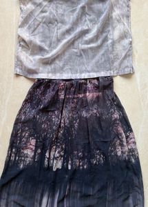 Boho Forest Print Dress