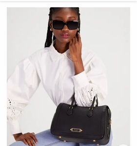 Kate Spade New York Black Leather Satchel Handbag