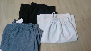 White, black, blue Palazzo Pants combo offer
