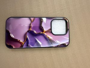 iPhone 16 Pro Purple Marble Phone Case