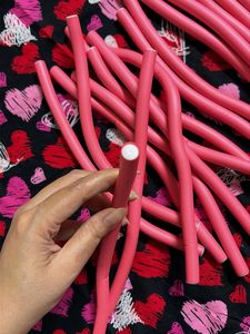 Pink Foam Hair Rollers Set