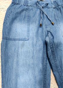 Denim Jogger 👖, Style With 😎