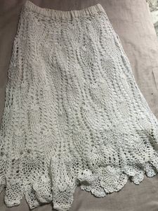 Off White crochet style Skirt