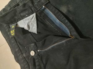 Black Cargo Pants with Cutout Detail