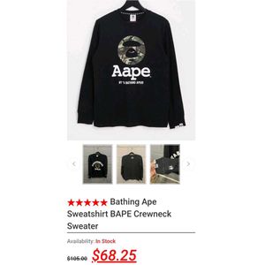 Bathing Ape Crewneck Sweatshirt