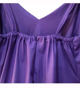 SHEIN Purple Ruched Dress