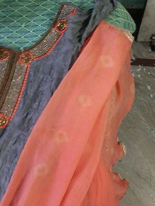 Embellished Kurta Set with Dupatta