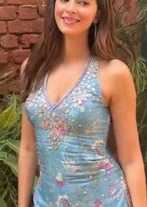 Halterneck Backless Y2k Kurti