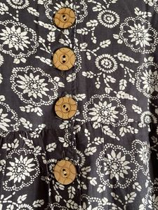 Floral Print Button-Front Midi Dress