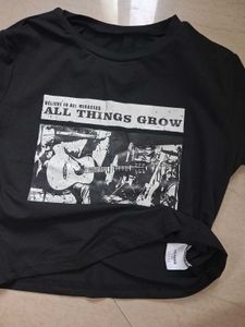 Black Graphic Print T-Shirt