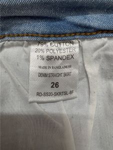 Light Wash Denim Mini Skirt