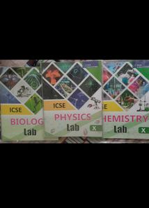 ICSE Physics, Chemistry, Biology Lab Books