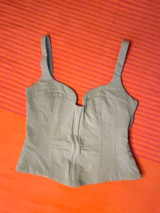 Light Blue Corset Top