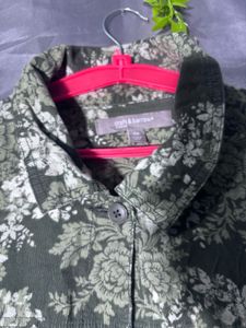 Floral Print Button-Up Shirt