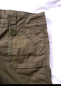 Olive Green Cargo Shorts