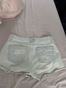 Y2K Ripped Denim Shorts