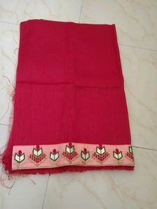 Elegant Embroidered Saree Dola Silk