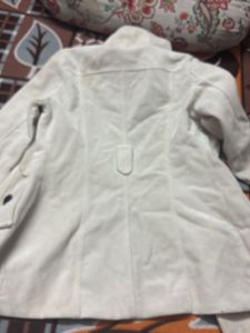 Elegant Cream Button-Down Coat