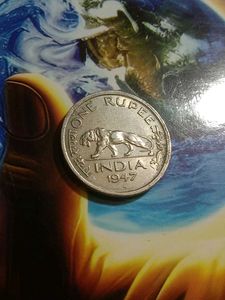 1947 George VI One Rupee coin