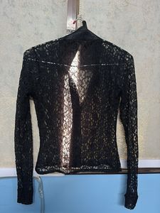 Elegant Black Lace Blouse